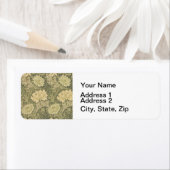 Étiquette William Morris Chrysanthemum Fleur d'âge (En situation)