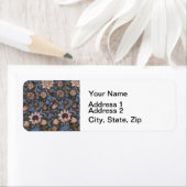 Étiquette William Morris Evenlode Textile Floral Art (En situation)