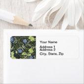 Étiquette William Morris Fleur d'antiquité aux algues marine (En situation)