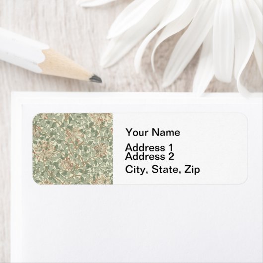 Étiquette William Morris Honeysuckle Fond d'écran (En situation)