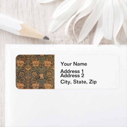 Étiquette William Morris Honeysuckle Rich Wallpaper (En situation)