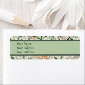 Étiquette William Morris Jasmine Garden Flower Classic (En situation)