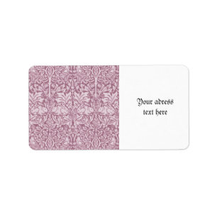 Étiquette William Morris, Le voleur de fraises, revamped, ar