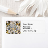 Étiquette william morris lodsé floral textile (En situation)