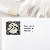 Étiquette William Morris Motif de la feuille de vigne (En situation)