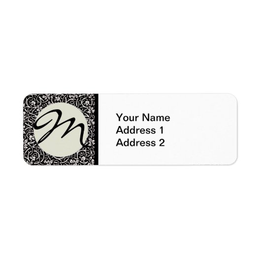 Étiquette William Morris Motif de la feuille de vigne (Devant)