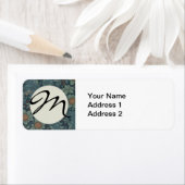 Étiquette William Morris Orchard Art Motif (En situation)