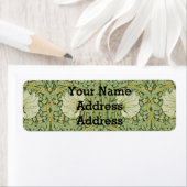 Étiquette William Morris Pimpernel Fond d'écran bleu Floral (En situation)