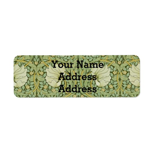 Étiquette William Morris Pimpernel Fond d'écran bleu Floral (Devant)