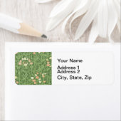 Étiquette William Morris Sweet Pea Floral Design (En situation)