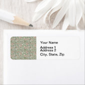 Étiquette William Morris Sweetbrie Floral Art Nouveau (En situation)