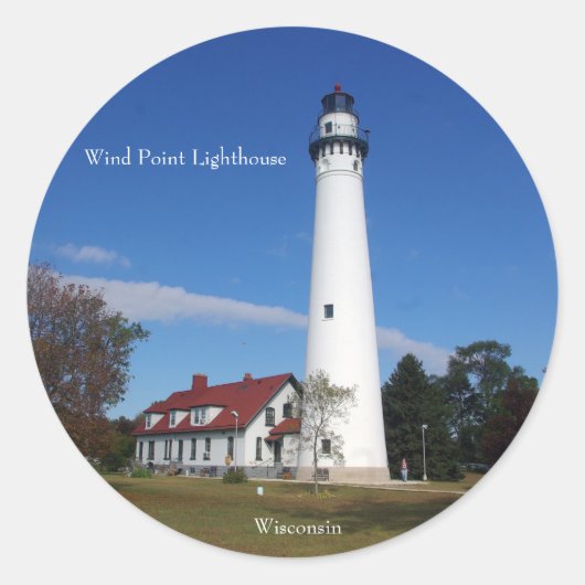 Étiquette Wind Point Lighthouse (Devant)