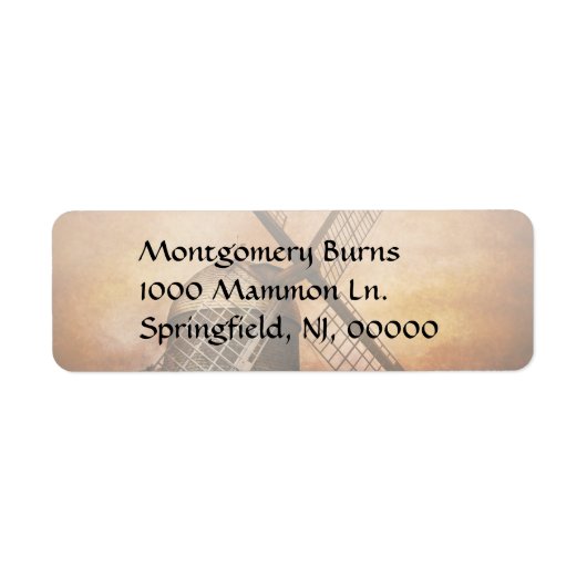 Étiquette Windmill (Devant)