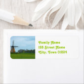 Étiquette Windmill Pays-Bas (En situation)