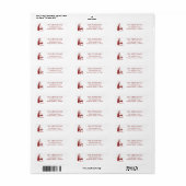 Étiquette Wine Tasting Party Holiday Christmas Hand-Drawn (Feuille entière)