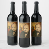 Étiquette Winston Churchill vintage (Bouteilles)