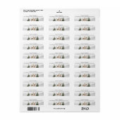 Étiquette Winter Boho Woodland Baby shower Retour Adresse (Feuille entière)