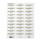 Étiquette Winter Greenergie Return Adresse (Feuille entière)