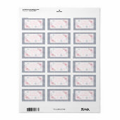 Étiquette Winter ONEderland rose et argent Anniversaire Adre (Feuille entière)