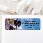 Étiquette Winter Pine Cones (En situation)