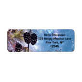 Étiquette Winter Pine Cones (Devant)