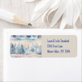 Étiquette Winter Wonderland (En situation)