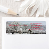 Étiquette Winter Wonderland (En situation)