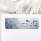 Étiquette Winter Wonderland | Arbres couverts de neige (En situation)