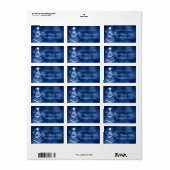 Étiquette Winter Wonderland Mariage de Noël Adresse (Feuille entière)