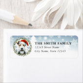 Étiquette Wire Fox Terrier Dog Return Address Labels (En situation)