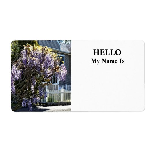 Étiquette Wisteria (Devant)