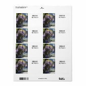 Étiquette Wisteria (Feuille entière)