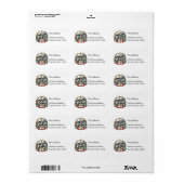 Étiquette Wolf Dreamcatcher (Feuille entière)