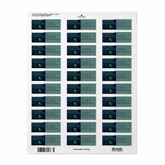 Étiquette Wolf Dreams (Feuille entière)