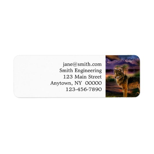 Étiquette Wolf hunting (Devant)