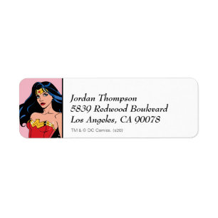Étiquette Wonder Woman Vous êtes merveilleuse Valentine