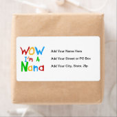 Étiquette WOW Je suis un T-shirts et cadeaux Nana (En situation)