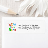 Étiquette WOW Je suis un T-shirts et cadeaux Nana (En situation)