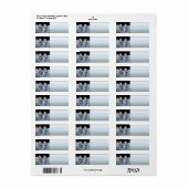 Étiquette Wreath de l'Avent blanc (Feuille entière)