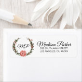 Étiquette Wreath feuille (En situation)