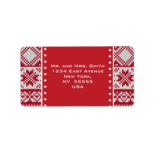 Étiquette Xmas noué (Devant)