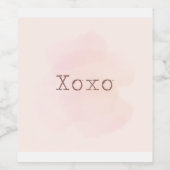 Étiquette XOXO (Étiquettes simples)