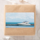 Étiquette Yacht à l'amarrage (En situation)
