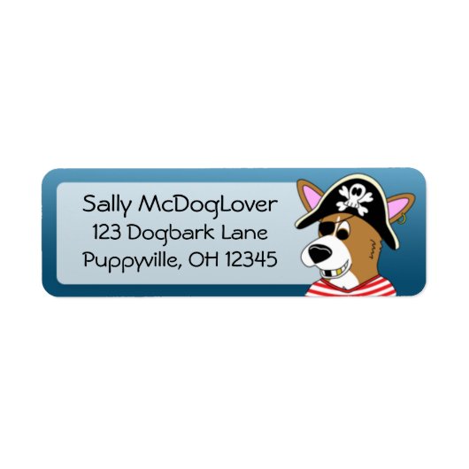 Étiquette Ye Scurvy Corgi (Devant)