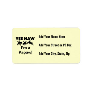 Étiquette Yee Haw Je suis un T-shirts et cadeaux Papaw