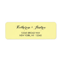 Yellow Gold Navy Blue Adresse de retour