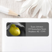 Étiquette Yellow Lady Slipper Orchid Adresse Flower (En situation)