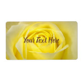 Étiquette Yellow rose Closeup (Devant)