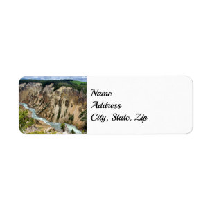 Étiquette Yellowstone National Park Adresse Adresse :