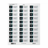 Étiquette Yin Yang, Ange Ailes et Coeur (Feuille entière)